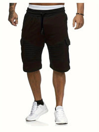 Herren Shorts mit Klapptaschen | Ideal für den Sommer in Schwarz