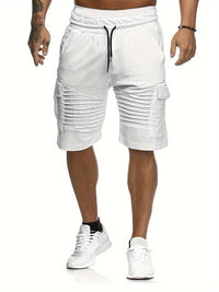 Herren Shorts mit Klapptaschen | Ideal für den Sommer in Weiß