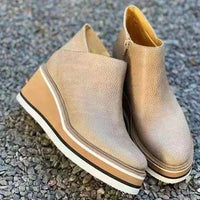 LAVINIA – Luxuriöse Lederstiefel für Damen in Khaki