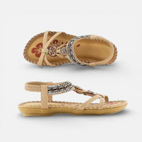Lena | Damen Orthopädische Sandalen Keilabsatz Komfort Sommer Stabil in Beige