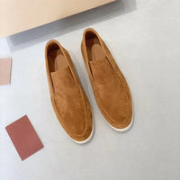 Marco | Herren Wildleder Slipper Slip On Komfort Lässig Elegant in Braun