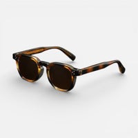 Alex | Unisex Sonnenbrille Rechteckig Modern UV-Schutz Trend Statement in Gold