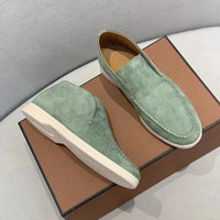 Marco | Herren Wildleder Slipper Slip On Komfort Lässig Elegant in Grün