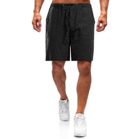 Kurze Hose mit Gummibund und Kordel für Herren | Ideal für den Sommer in Schwarz