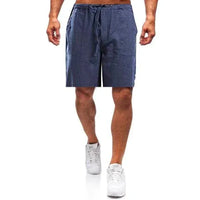 Kurze Hose mit Gummibund und Kordel für Herren | Ideal für den Sommer in Blau
