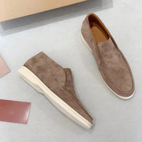 Marco | Herren Wildleder Slipper Slip On Komfort Lässig Elegant in Khaki