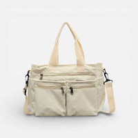 Bella | Damen Cord Tragetasche Reißverschlussfächer Organisiert Herbst in Beige