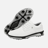 Patrick | Herren Golfschuhe Spikeless Schnürung Sport Komfort Rasen in Weiß