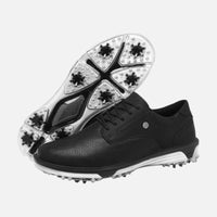 Patrick | Herren Golfschuhe Spikeless Schnürung Sport Komfort Rasen in Schwarz