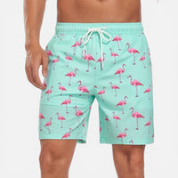 Thibault | Herren Badehose Handy-Tasche Praktisch Sommer Strand Komfort in Grün