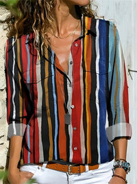 Kathleen | Damen Bluse Kreativ Schick Modern Statement Elegant Feminin in Rot