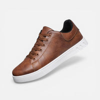Clément | Herren Sneaker Schnürung Glatt Minimalistisch Urban Clean in Braun