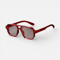 Felix | Herren Sonnenbrille Rechteckig Modern UV-Schutz Maskulin Trend in Rot