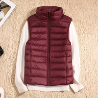 Sophie - Leichte, warme Jacke in Bordeaux