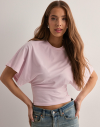Isidora | Damen Oversized Kurzarm T-Shirt in Rosa