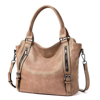 Isolde | Damen Hobo Bag Schultertasche in Hellbraun
