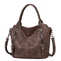 Isolde | Damen Hobo Bag Schultertasche in Kaffee