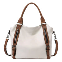 Isolde | Damen Hobo Bag Schultertasche in Beige