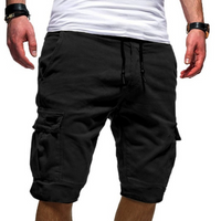 Jasper | Herren Cargo-Shorts mit Tunnelzug in Schwarz