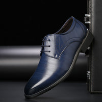 Victor | Herren Elegante Brogue Schnürschuhe in Blau