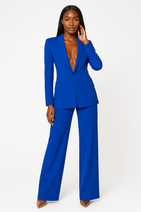 Johanna | Stilvolles Blazer-Hosen-Set in Königsblau