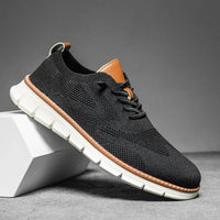 Jomel | Herren leichte Mesh Sneaker atmungsaktiv in Schwarz