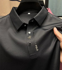 Jonas | Herren Atmungsaktives Komfort-Poloshirt in Schwarz