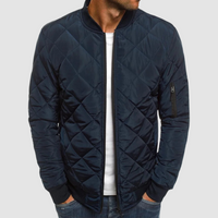 Jonas | Herren Gesteppte Leichte Frühlingsjacke in Marineblau