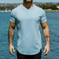 Angelo - Shape Shirt Mit Sportlichem Schnitt in Blau