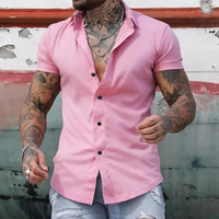 Joris | Herren Schlichtes Vielseitiges Sommerhemd in Rosa