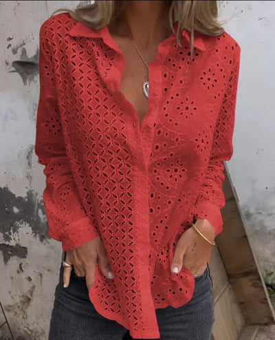 Brylen® | Langarmbluse mit V-Ausschnitt