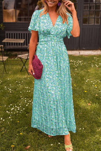 Bianca™ - Elegantes Langkleid mit V-Ausschnitt in Grün