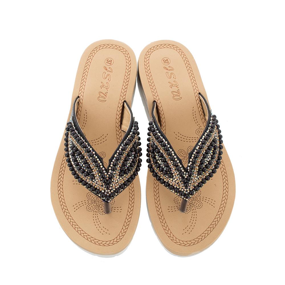 Perla | Stilvolle Perlensandalen in Übergröße für Damen