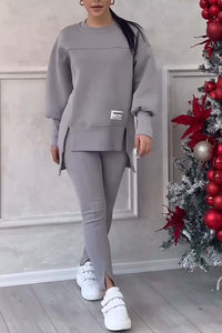 Comfy Oversized Sweatsuit in Grau