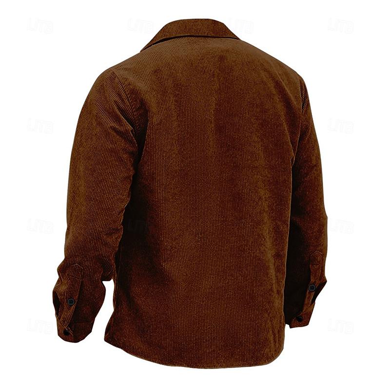 Geknöpfte Jacke mit Kragen für Herren