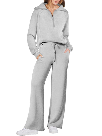 Genzie | Trendy Zip und Relax Set Outfit