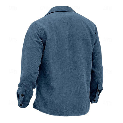 Geknöpfte Jacke mit Kragen für Herren