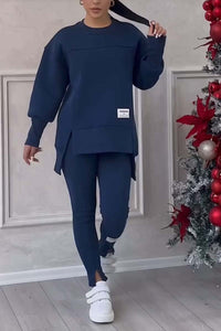 Comfy Oversized Sweatsuit in Dunkelblau