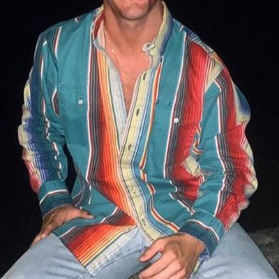 Keanne | Poloshirt Herren – Hochwertige Baumwolle, Retro Streifen, Bequem und Stilvoll