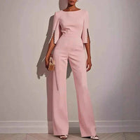 Céleste | Damen Jumpsuit Hochzeit Elegant Festlich Modern Business in Rosa