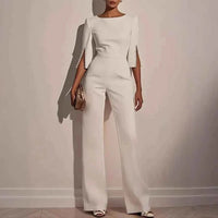 Céleste | Damen Jumpsuit Hochzeit Elegant Festlich Modern Business in Weiß