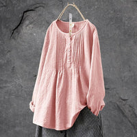 Damen Tunika Festliche Bluse in Rosa