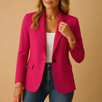 Karina | Damen Einreiher Blazer in Rosa
