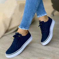 Katarina | Damen Schnürer Sneaker in Blau