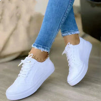Katarina | Damen Schnürer Sneaker in Weiß