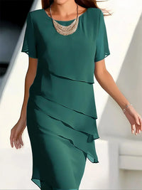 Kendra | Figurschmeichelndes Schickes Kleid in Grün