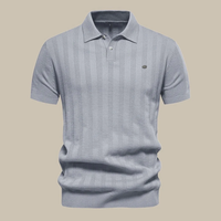 Keno | Herren Poloshirt Mit Struktur Alltag in Grau