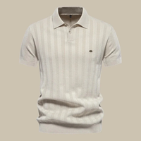 Keno | Herren Poloshirt Mit Struktur Alltag in Khaki