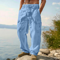 Kilian | Herren Cargo Hose mit Kordelzug und Seitentaschen in Himmelblau