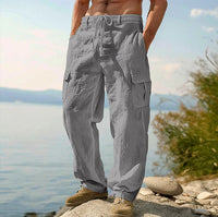 Kilian | Herren Cargo Hose mit Kordelzug und Seitentaschen in Dunkelgrau